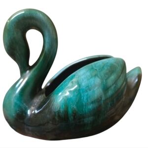 Blue Mountain Pottery Canada Swam Ornament Planter Pot Vase